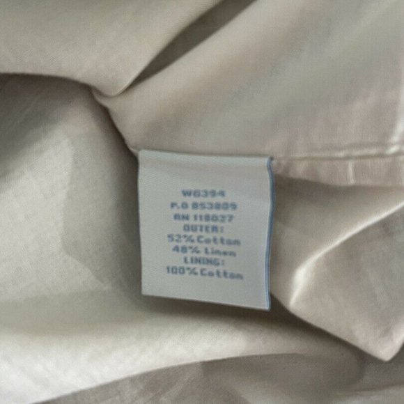 Boden Blue Circle Print Linen Blend Lined Pencil Skirt with Pockets - Picture 5 of 6